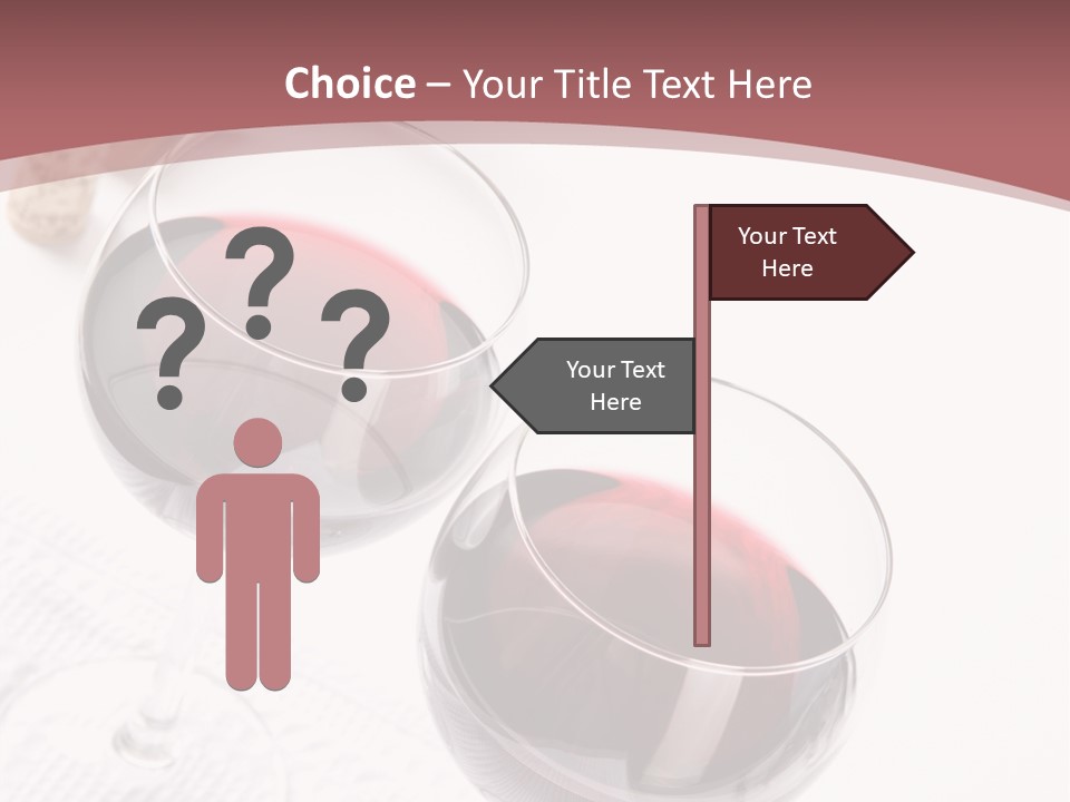 Wine White Corks PowerPoint Template