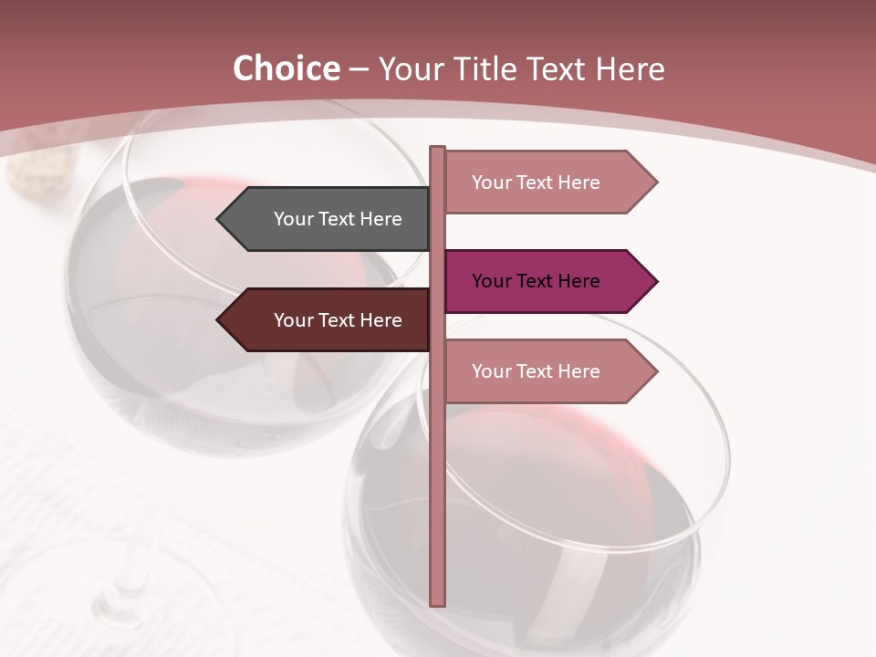 Wine White Corks PowerPoint Template