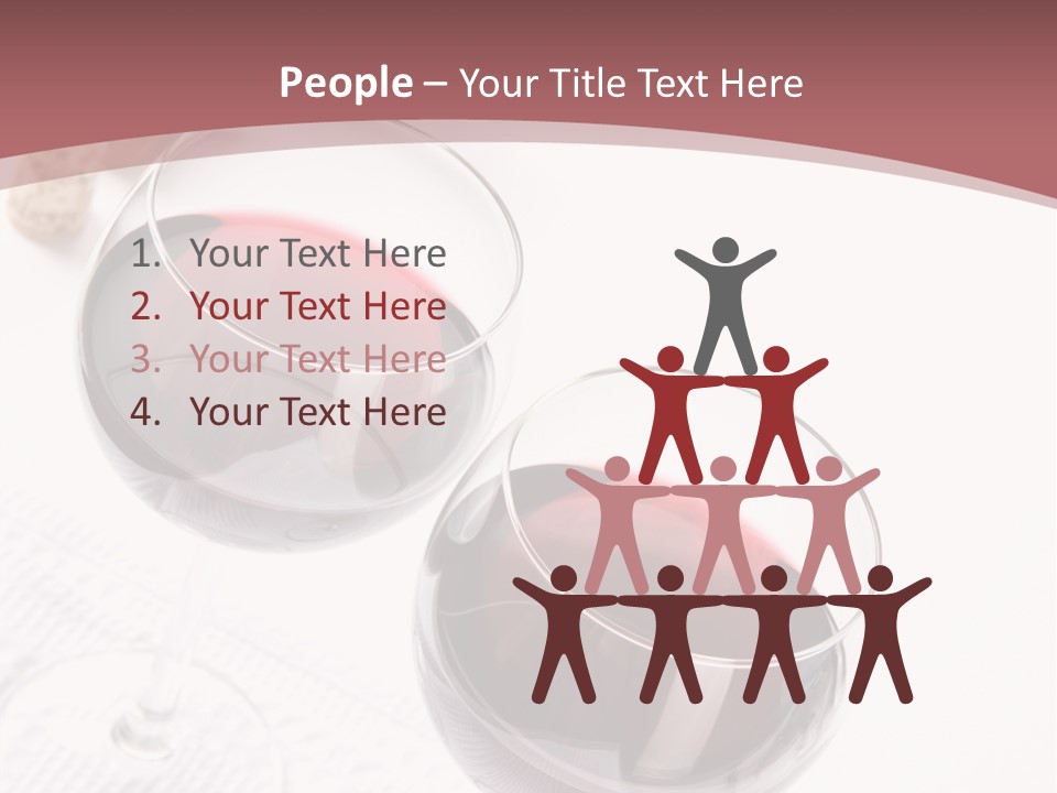 Wine White Corks PowerPoint Template