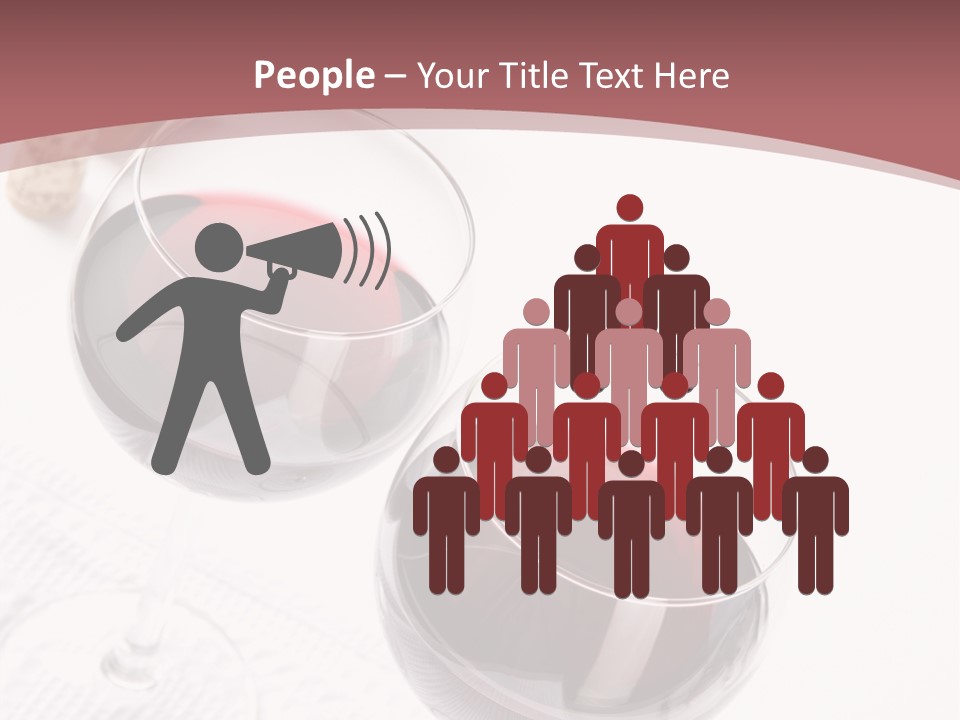 Wine White Corks PowerPoint Template