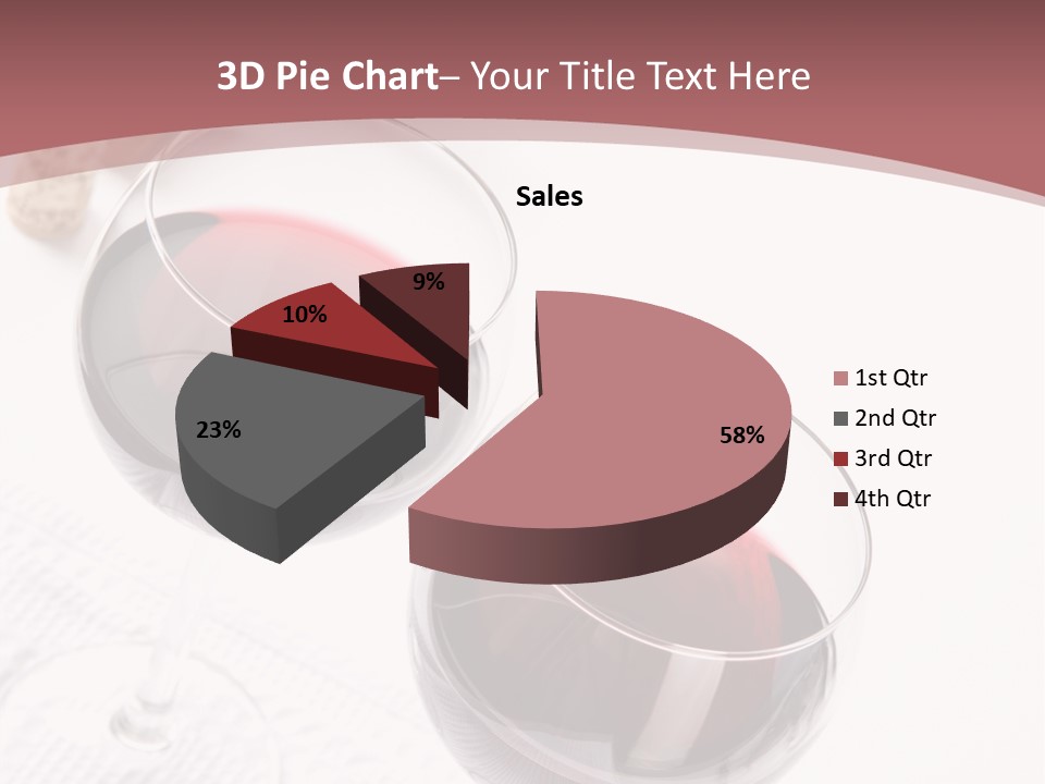 Wine White Corks PowerPoint Template