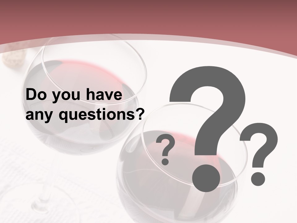 Wine White Corks PowerPoint Template