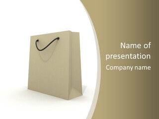 Empty Merchandise Handle PowerPoint Template