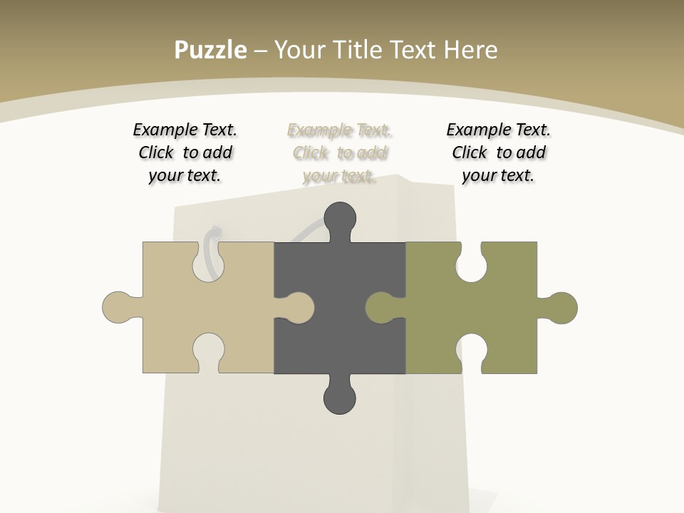 Empty Merchandise Handle PowerPoint Template