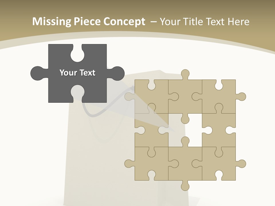 Empty Merchandise Handle PowerPoint Template