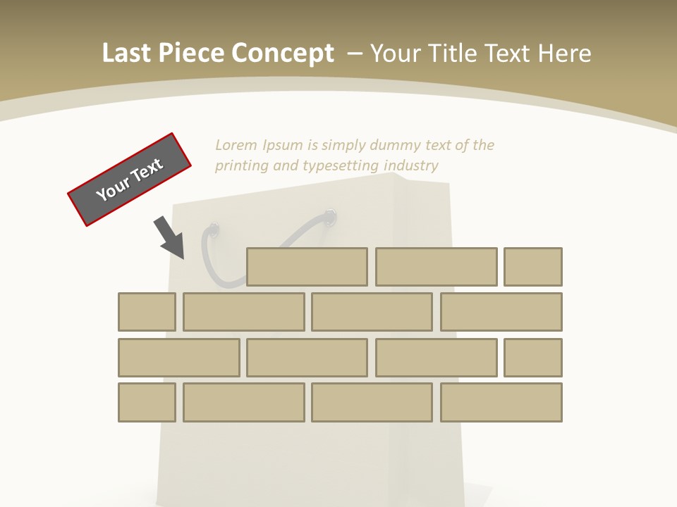 Empty Merchandise Handle PowerPoint Template