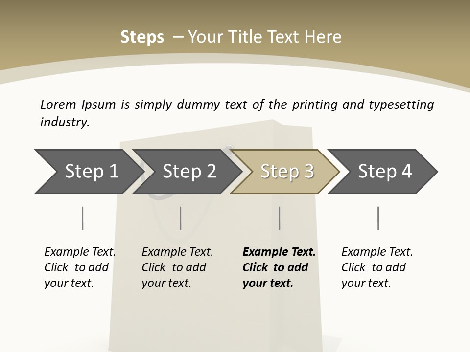 Empty Merchandise Handle PowerPoint Template