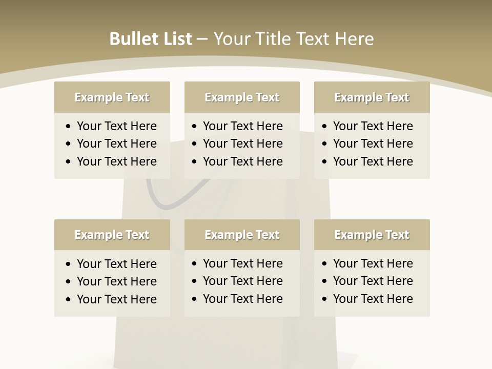 Empty Merchandise Handle PowerPoint Template