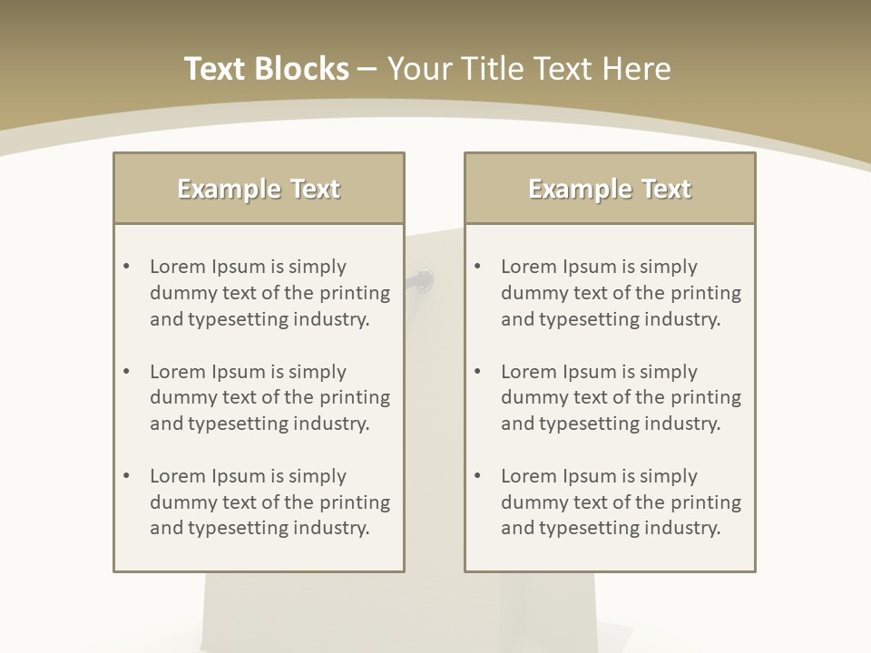 Empty Merchandise Handle PowerPoint Template