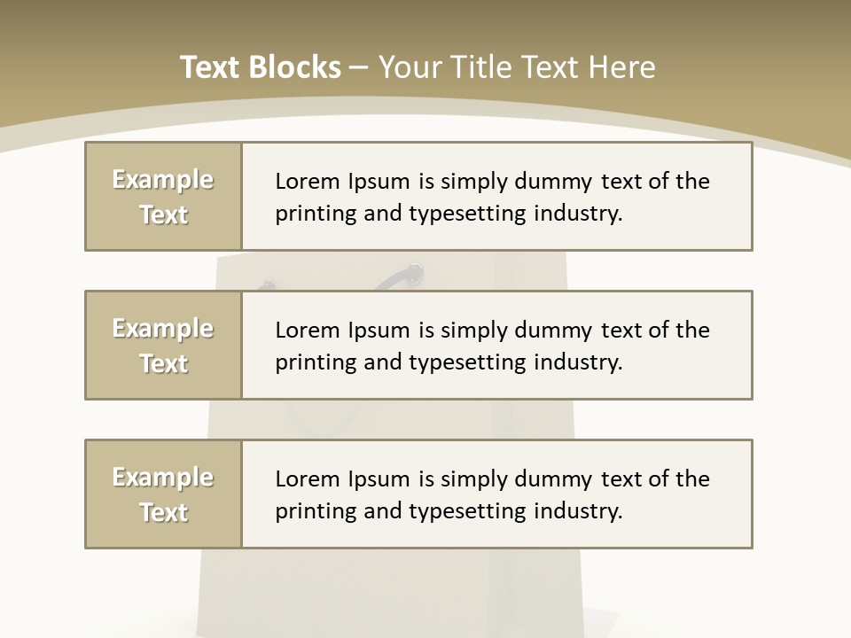 Empty Merchandise Handle PowerPoint Template
