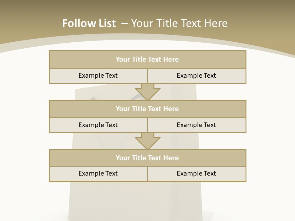 Empty Merchandise Handle PowerPoint Template