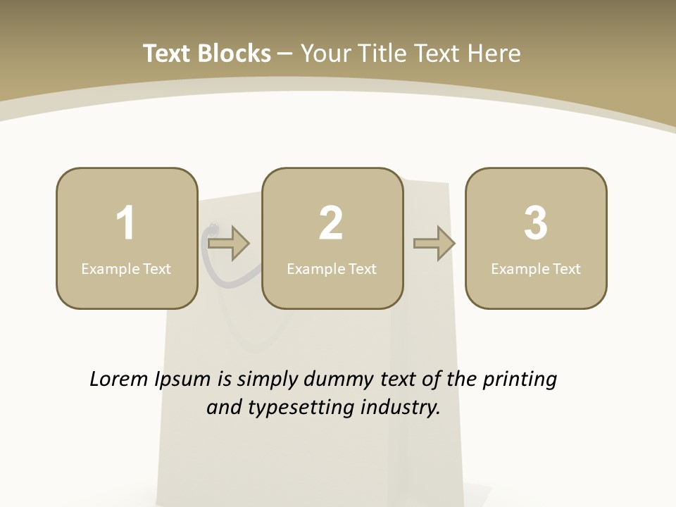 Empty Merchandise Handle PowerPoint Template
