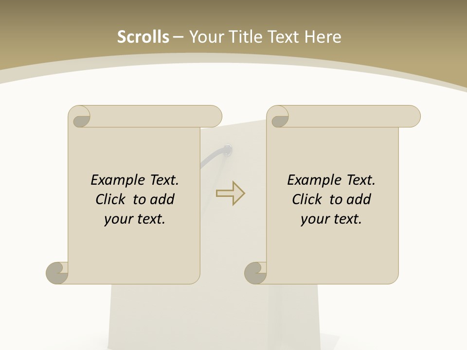 Empty Merchandise Handle PowerPoint Template