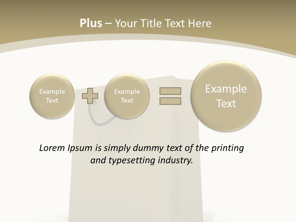 Empty Merchandise Handle PowerPoint Template
