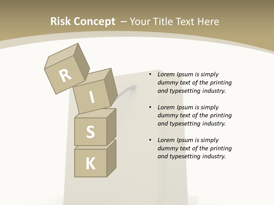 Empty Merchandise Handle PowerPoint Template
