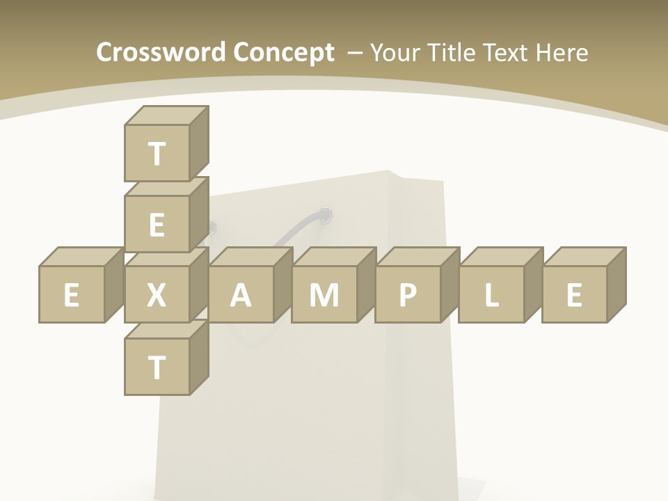 Empty Merchandise Handle PowerPoint Template
