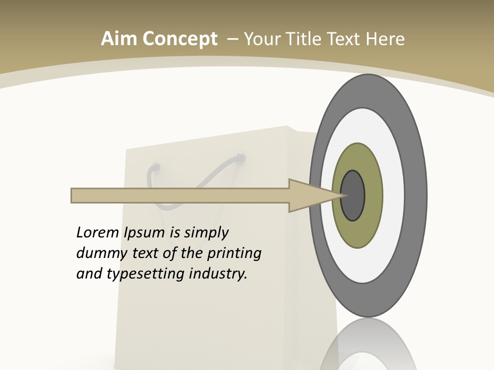 Empty Merchandise Handle PowerPoint Template