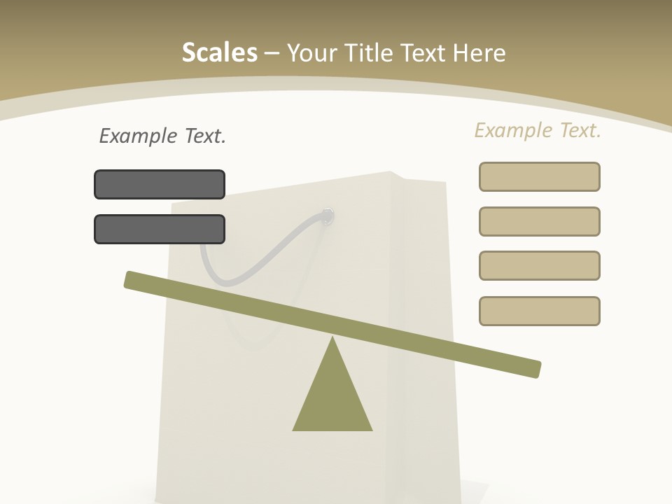 Empty Merchandise Handle PowerPoint Template