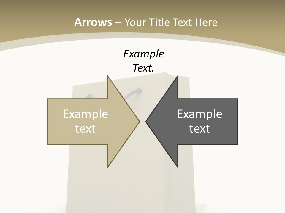 Empty Merchandise Handle PowerPoint Template