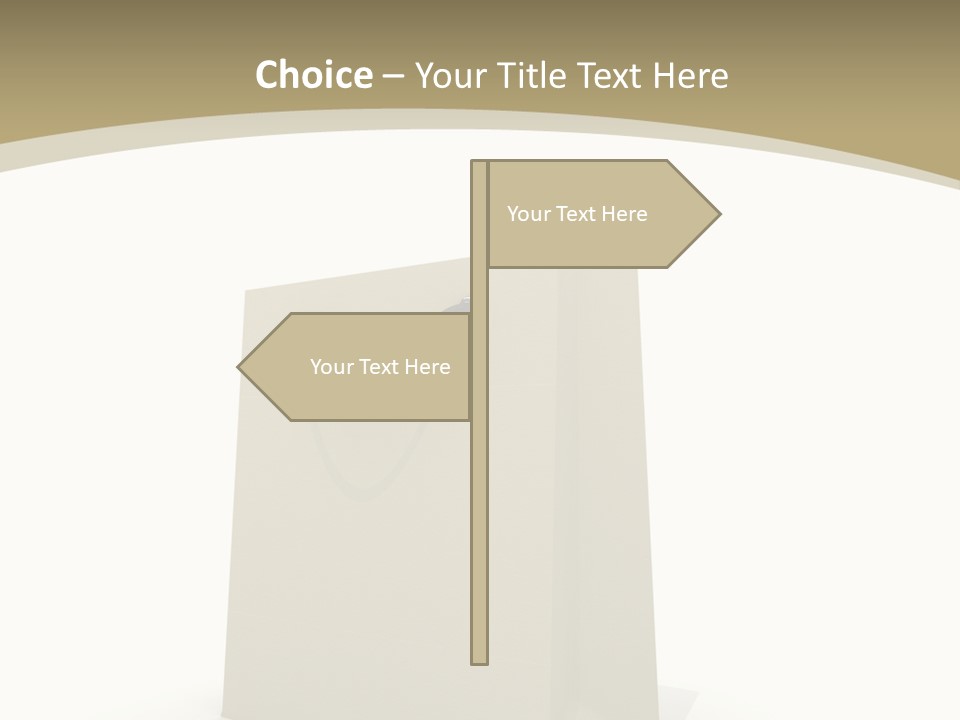Empty Merchandise Handle PowerPoint Template