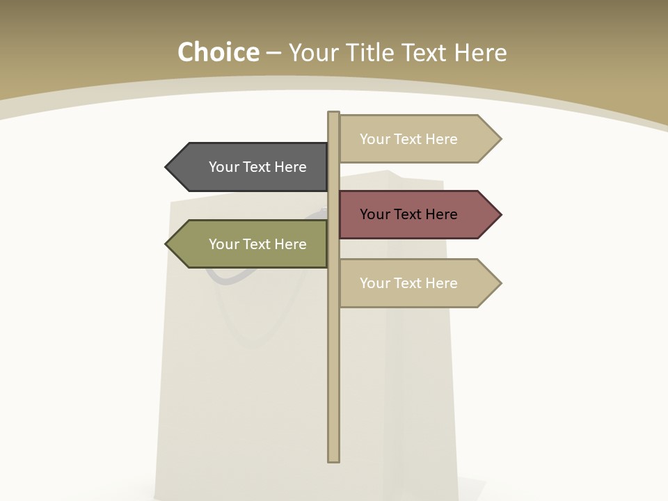Empty Merchandise Handle PowerPoint Template