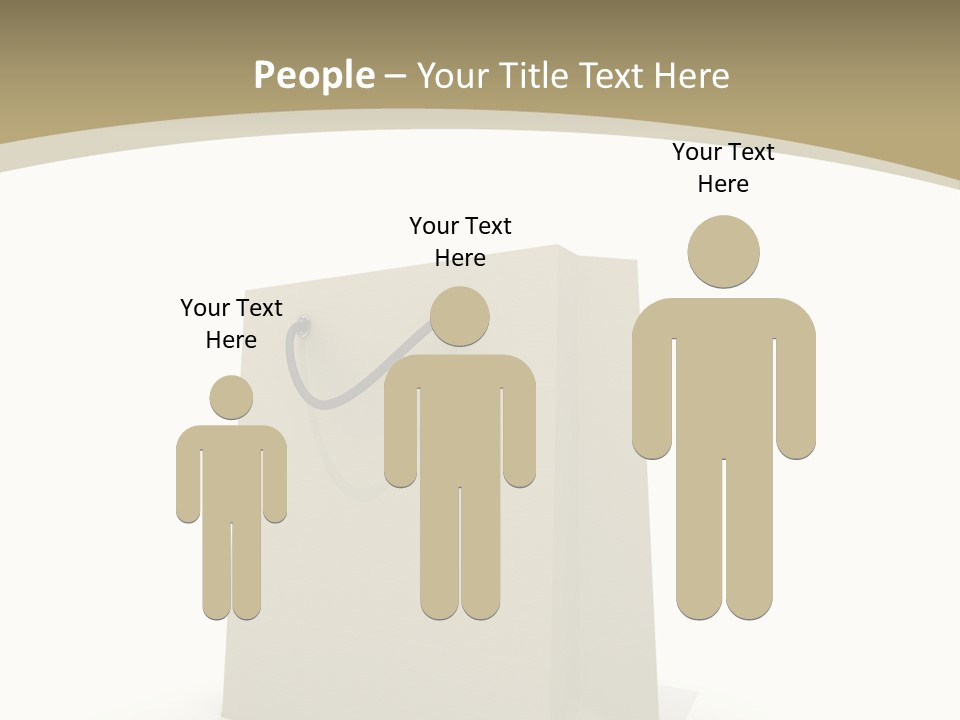 Empty Merchandise Handle PowerPoint Template