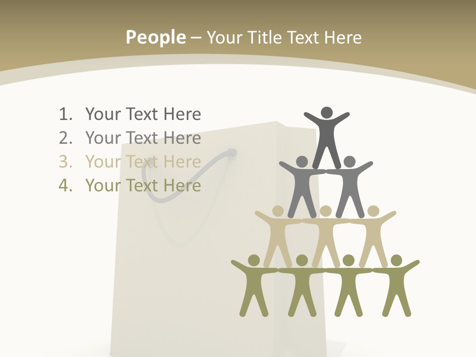 Empty Merchandise Handle PowerPoint Template