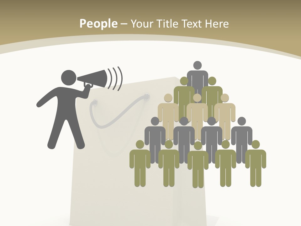 Empty Merchandise Handle PowerPoint Template