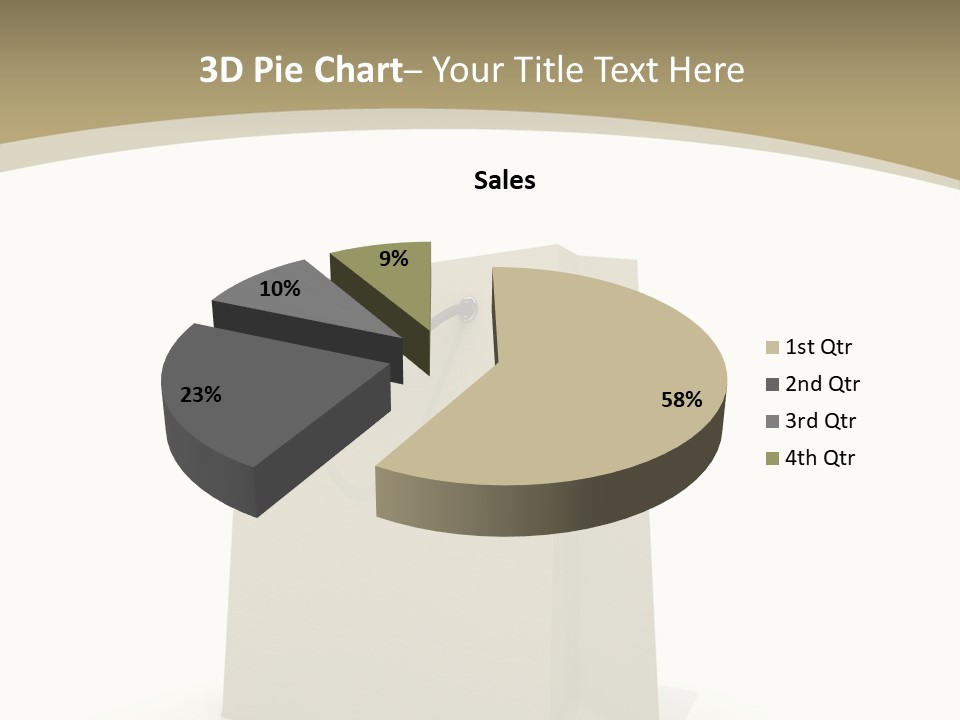 Empty Merchandise Handle PowerPoint Template