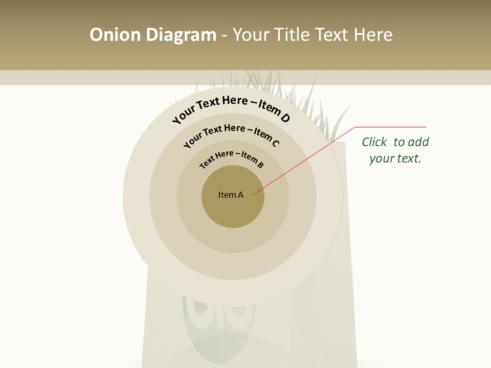 A Paper Bag With Grass Inside Of It PowerPoint Template