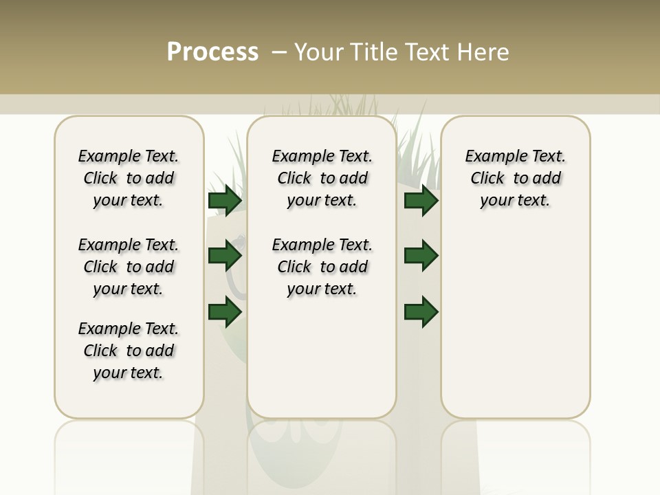 A Paper Bag With Grass Inside Of It PowerPoint Template