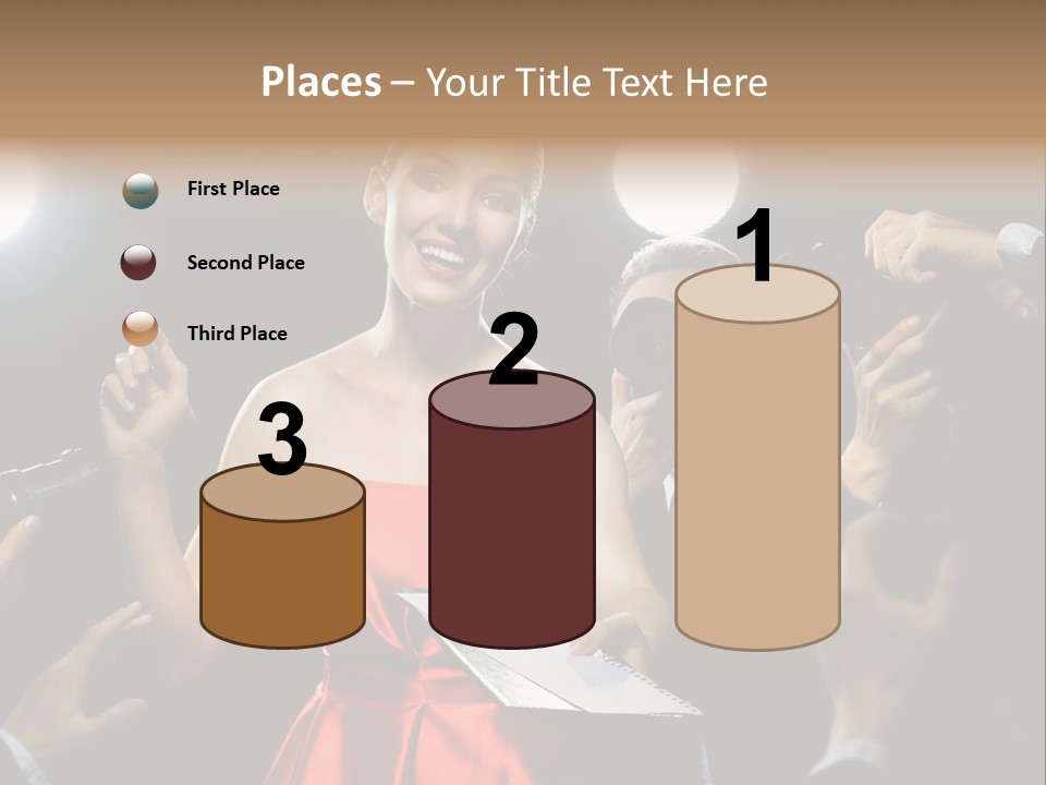 Success Idol Actress PowerPoint Template