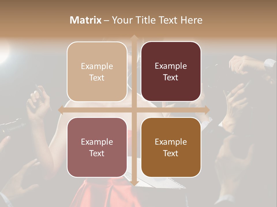 Success Idol Actress PowerPoint Template