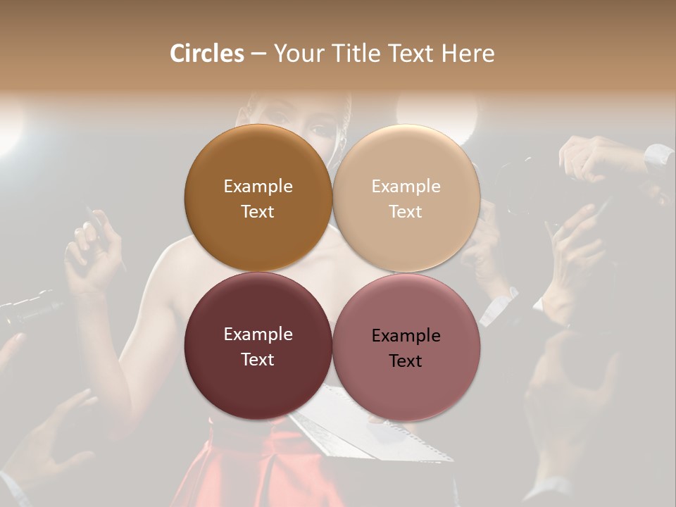 Success Idol Actress PowerPoint Template