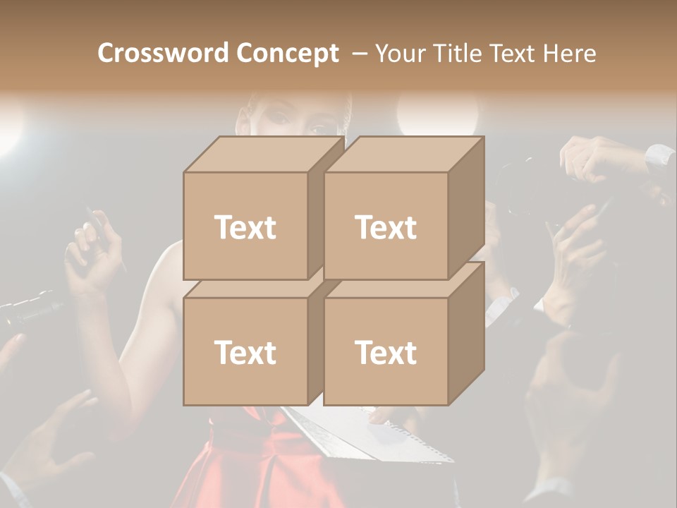 Success Idol Actress PowerPoint Template