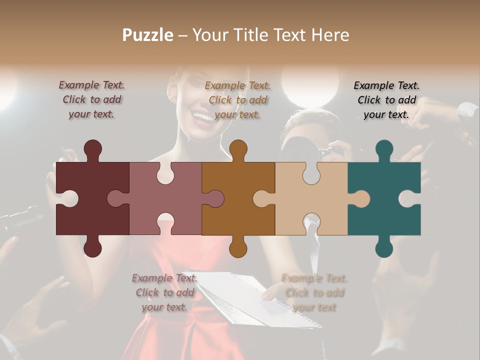 Success Idol Actress PowerPoint Template