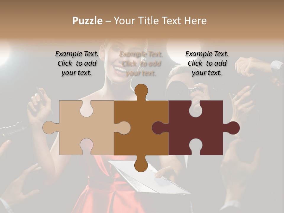 Success Idol Actress PowerPoint Template