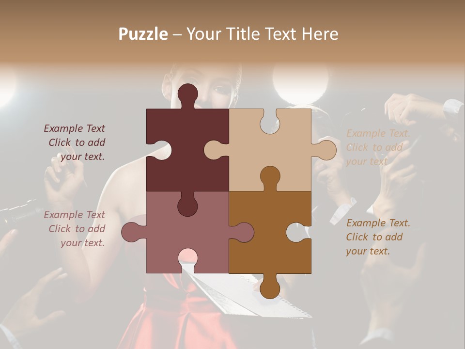 Success Idol Actress PowerPoint Template