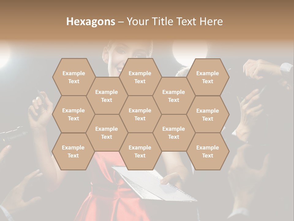 Success Idol Actress PowerPoint Template