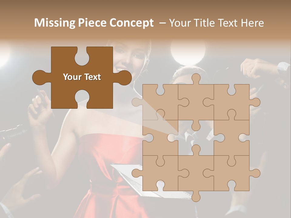 Success Idol Actress PowerPoint Template