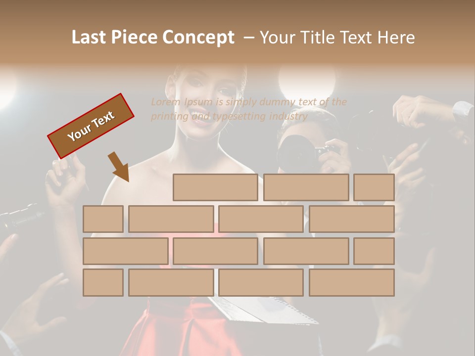 Success Idol Actress PowerPoint Template