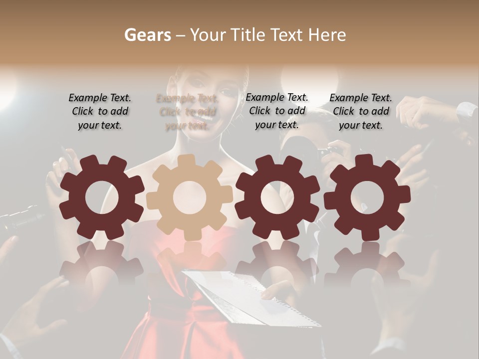 Success Idol Actress PowerPoint Template