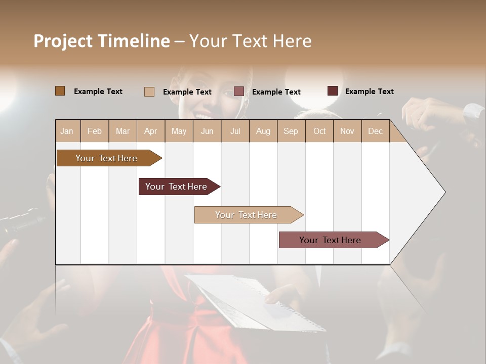 Success Idol Actress PowerPoint Template