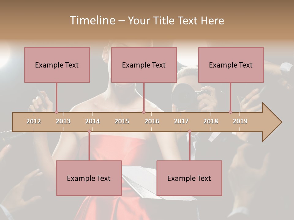 Success Idol Actress PowerPoint Template