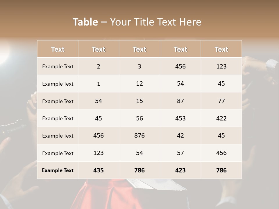 Success Idol Actress PowerPoint Template