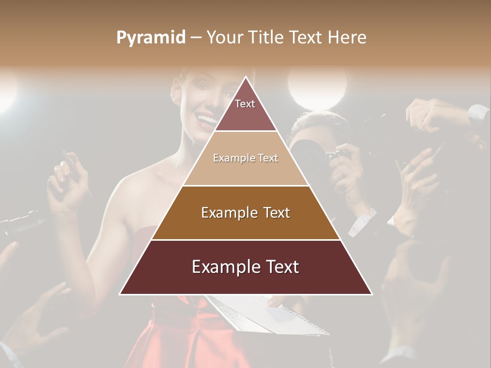 Success Idol Actress PowerPoint Template