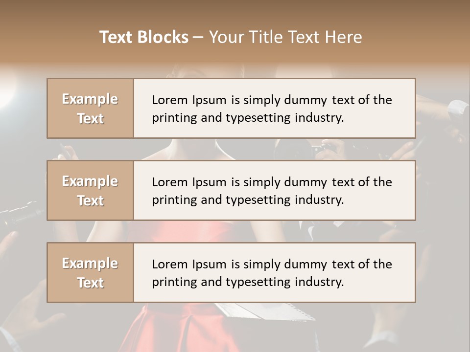 Success Idol Actress PowerPoint Template