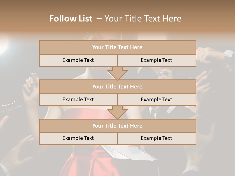 Success Idol Actress PowerPoint Template