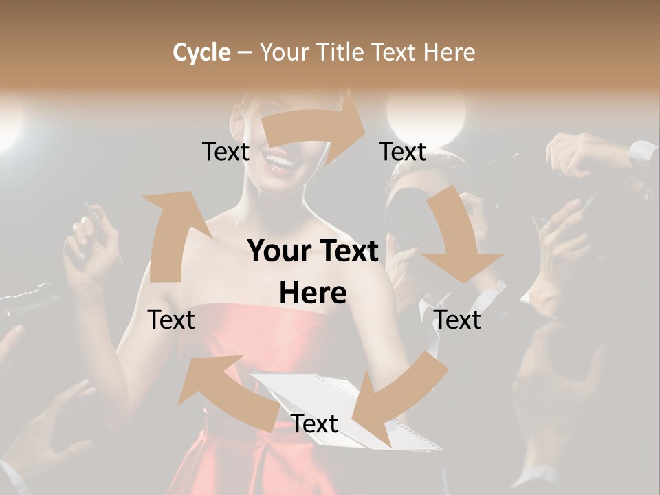 Success Idol Actress PowerPoint Template