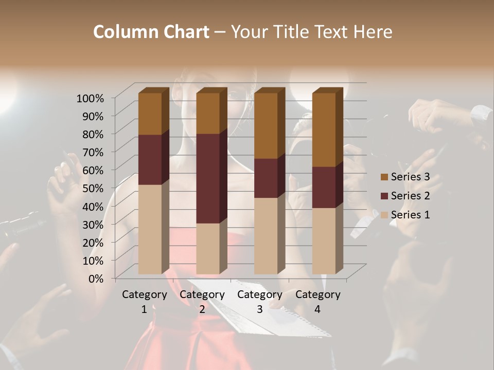 Success Idol Actress PowerPoint Template